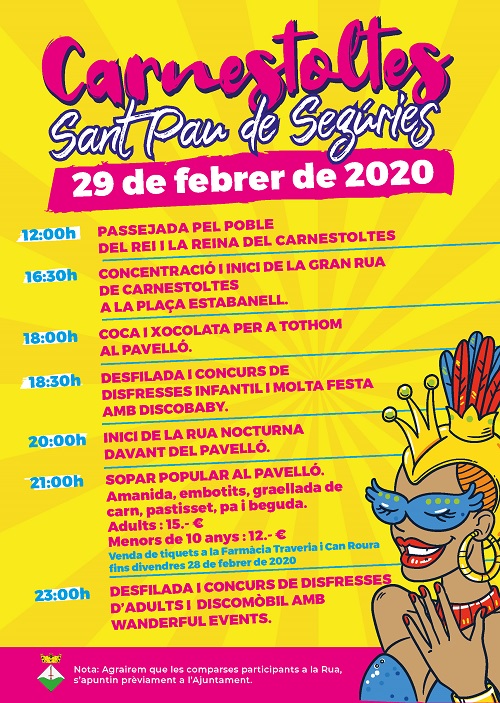 carnestoltes 2020 sant pau de seguries